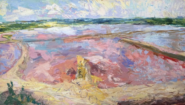 Working on the Tailings Dam I (Wheal Jane Project), 2000