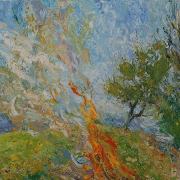 Bonfire and Apple Tree, 2011